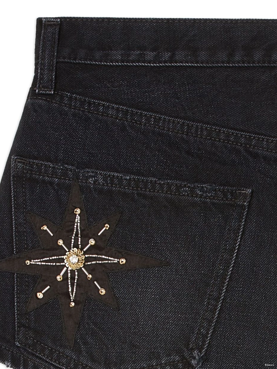 Cheap Wandering Star Women shorts Alanui The denim 0422